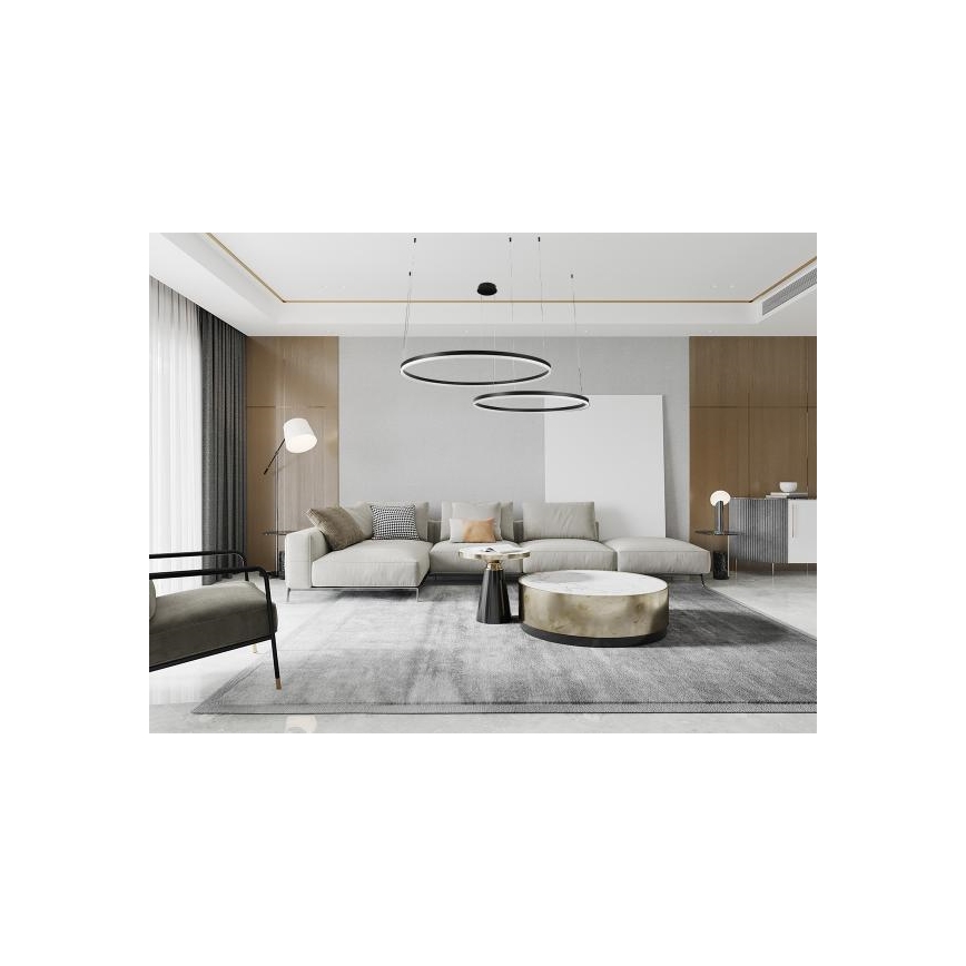 Himmennettävä LED-kattokruunu johdossa LED/128W/230V 3000-6500K + kauko-ohjaus