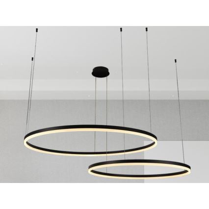 Himmennettävä LED-kattokruunu johdossa LED/128W/230V 3000-6500K + kauko-ohjaus