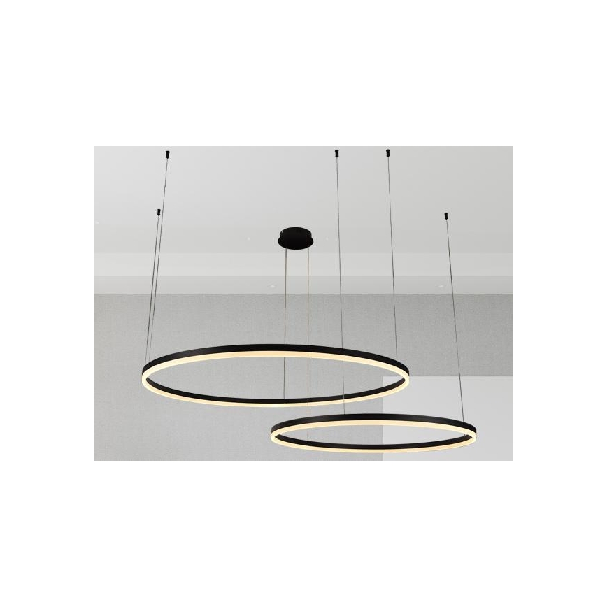 Himmennettävä LED-kattokruunu johdossa LED/128W/230V 3000-6500K + kauko-ohjaus
