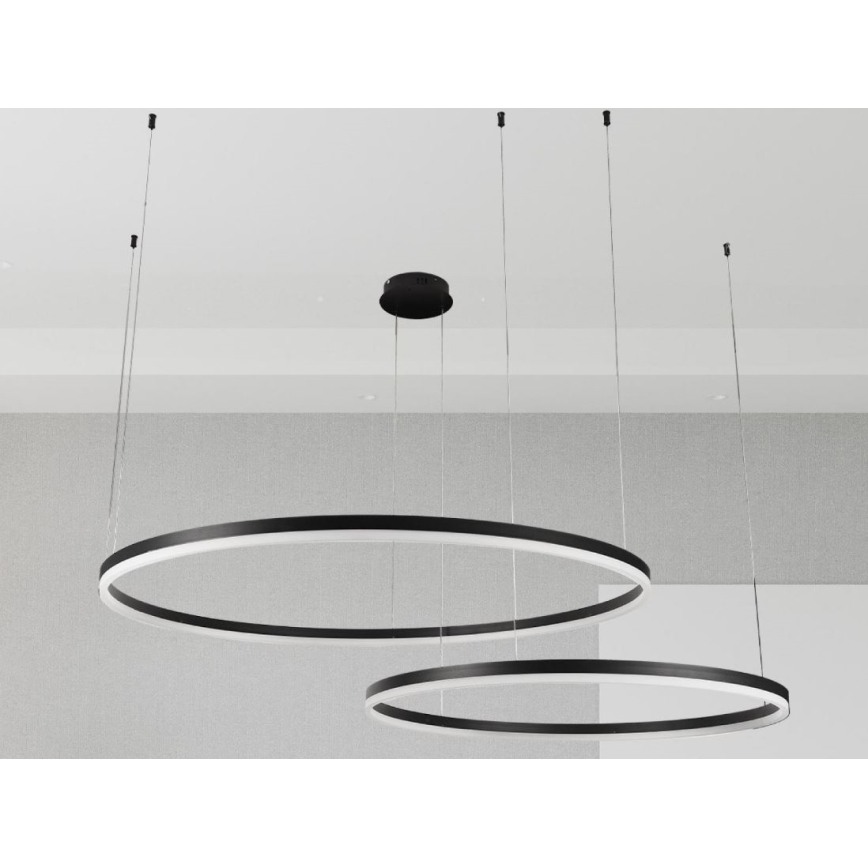 Himmennettävä LED-kattokruunu johdossa LED/128W/230V 3000-6500K + kauko-ohjaus