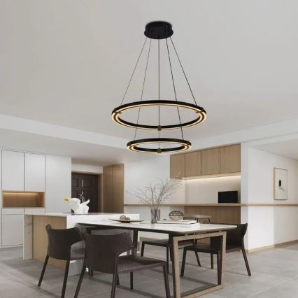 Himmennettävä LED-kattokruunu johdossa LED/130W/230V 3000-6500K + kauko-ohjaus