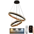 Himmennettävä LED-kattokruunu johdossa LED/140W/230V 3000-6500K + kauko-ohjaus