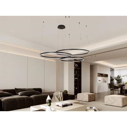 Himmennettävä LED-kattokruunu johdossa LED/170W/230V 3000-6500K + kauko-ohjaus