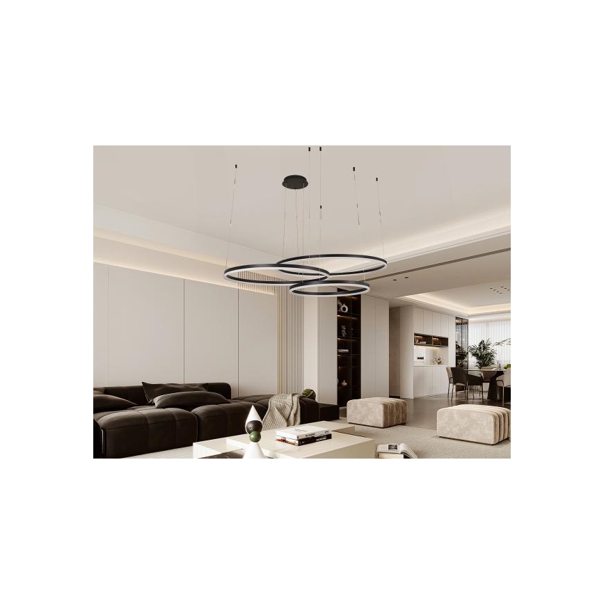 Himmennettävä LED-kattokruunu johdossa LED/170W/230V 3000-6500K + kauko-ohjaus