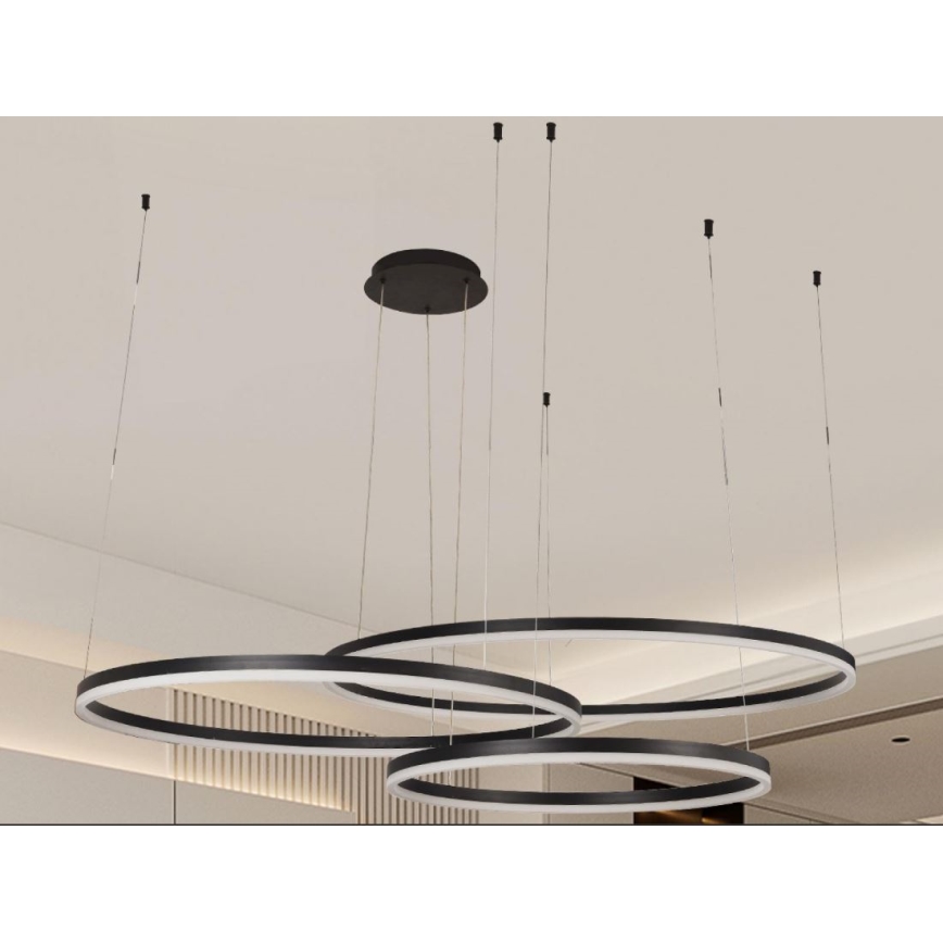 Himmennettävä LED-kattokruunu johdossa LED/170W/230V 3000-6500K + kauko-ohjaus