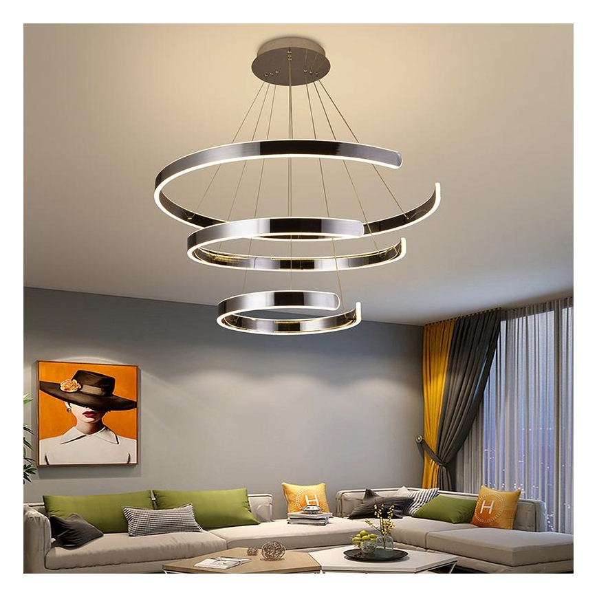 Himmennettävä LED-kattokruunu johdossa LED/220W/230V 3000-6500K halkaisija 80 cm + kauko-ohjaus