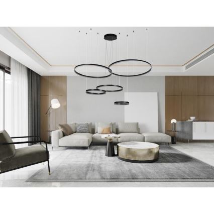 Himmennettävä LED-kattokruunu johdossa LED/220W/230V 3000-6500K + kauko-ohjaus