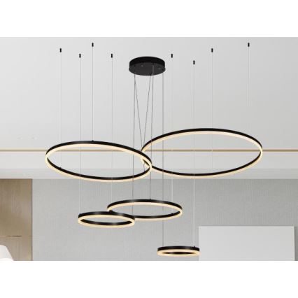 Himmennettävä LED-kattokruunu johdossa LED/220W/230V 3000-6500K + kauko-ohjaus