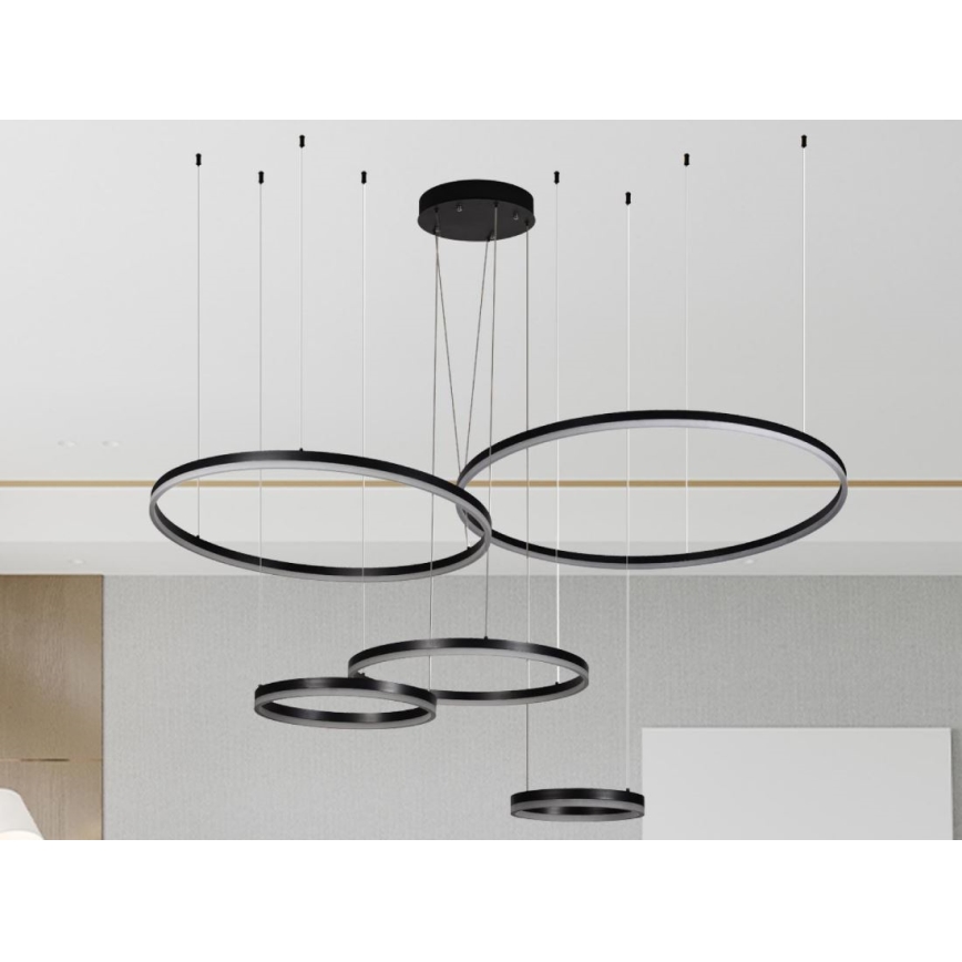 Himmennettävä LED-kattokruunu johdossa LED/220W/230V 3000-6500K + kauko-ohjaus