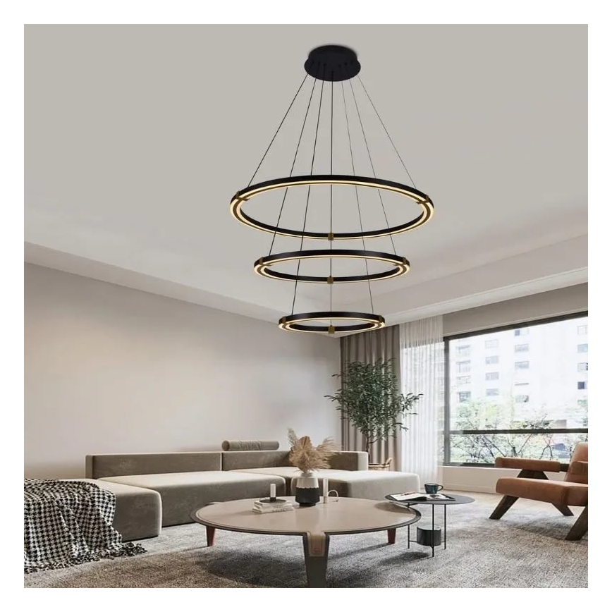 Himmennettävä LED-kattokruunu johdossa LED/235W/230V 3000-6500K + kauko-ohjaus