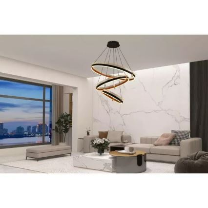 Himmennettävä LED-kattokruunu johdossa LED/240W/230V 3000-6500K + kauko-ohjaus