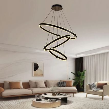 Himmennettävä LED-kattokruunu johdossa LED/250W/230V 3000-6500K + kauko-ohjaus