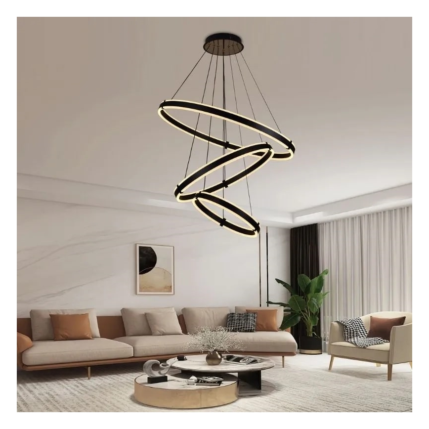 Himmennettävä LED-kattokruunu johdossa LED/250W/230V 3000-6500K + kauko-ohjaus
