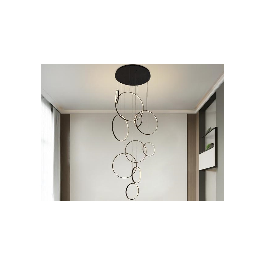 Himmennettävä LED-kattokruunu johdossa LED/290W/230V 3000-6500K halkaisija 60 cm + kauko-ohjaus