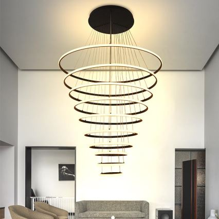 Himmennettävä LED-kattokruunu johdossa LED/365W/230V 3000-6500K halkaisija 100 cm + kauko-ohjaus