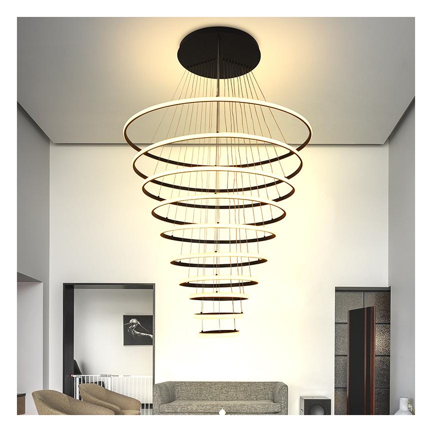 Himmennettävä LED-kattokruunu johdossa LED/365W/230V 3000-6500K halkaisija 100 cm + kauko-ohjaus