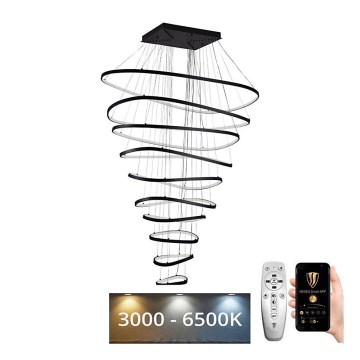 Himmennettävä LED-kattokruunu johdossa LED/370W/230V 3000-6500K + kauko-ohjaus
