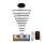 Himmennettävä LED-kattokruunu johdossa LED/385W/230V 3000-6500K + kauko-ohjaus