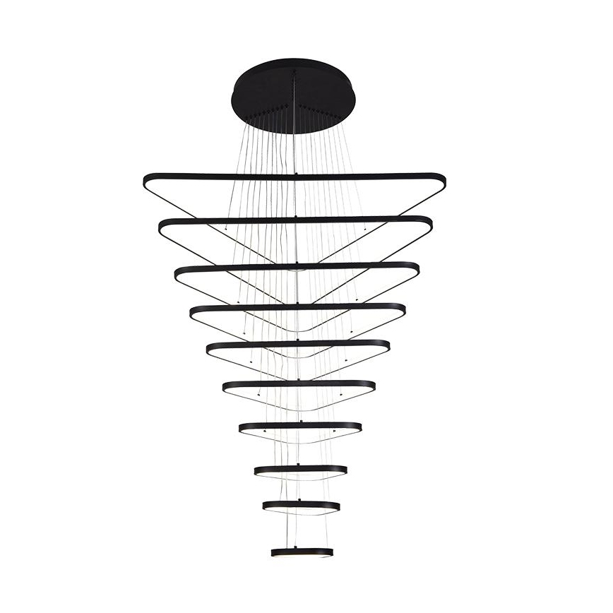 Himmennettävä LED-kattokruunu johdossa LED/385W/230V 3000-6500K + kauko-ohjaus
