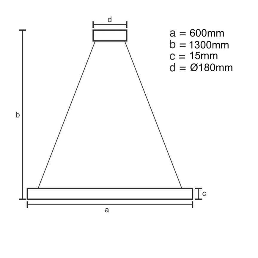 Himmennettävä LED-kattokruunu johdossa LED/40W/230V 3000-6500K + kauko-ohjaus