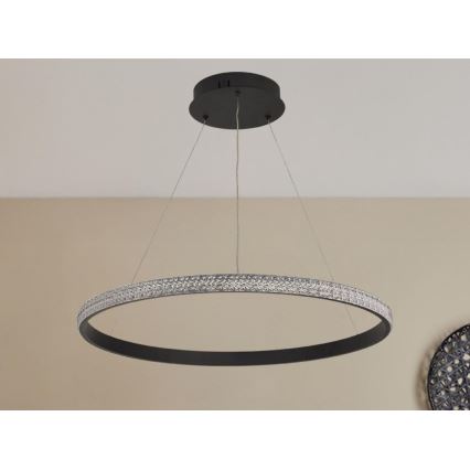 Himmennettävä LED-kattokruunu johdossa LED/40W/230V 3000-6500K halkaisija 60 cm + kauko-ohjaus