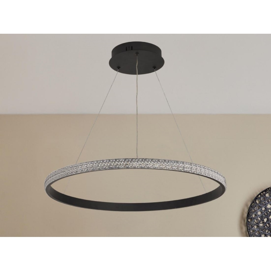 Himmennettävä LED-kattokruunu johdossa LED/40W/230V 3000-6500K halkaisija 60 cm + kauko-ohjaus