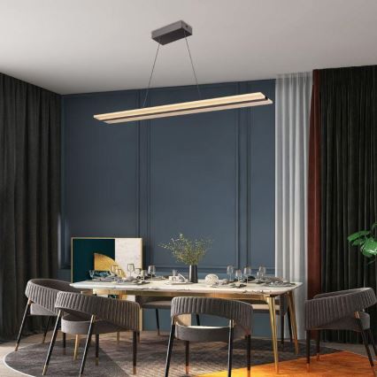 Himmennettävä LED-kattokruunu johdossa LED/40W/230V 3000-6500K kromi + kauko-ohjaus