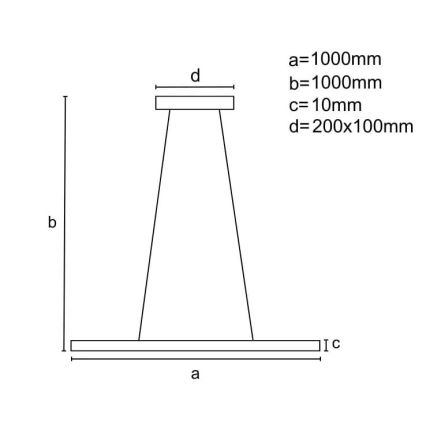 Himmennettävä LED-kattokruunu johdossa LED/40W/230V 3000-6500K kromi + kauko-ohjaus