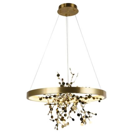 Himmennettävä LED-kattokruunu johdossa LED/40W/230V 3000-6500K kulta + kauko-ohjaus