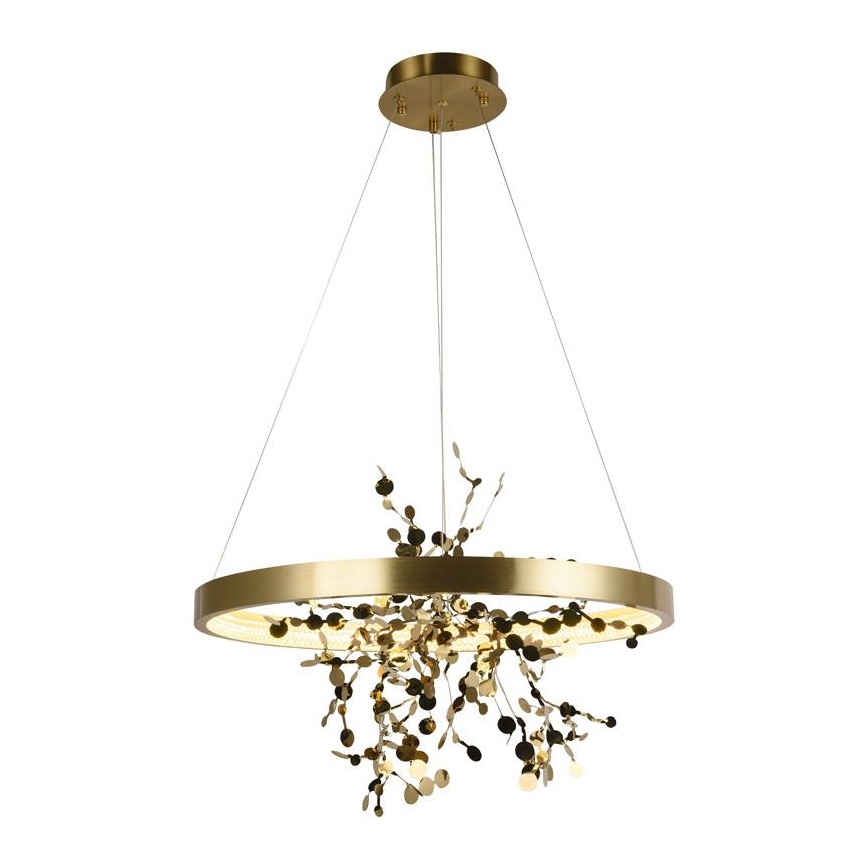 Himmennettävä LED-kattokruunu johdossa LED/40W/230V 3000-6500K kulta + kauko-ohjaus