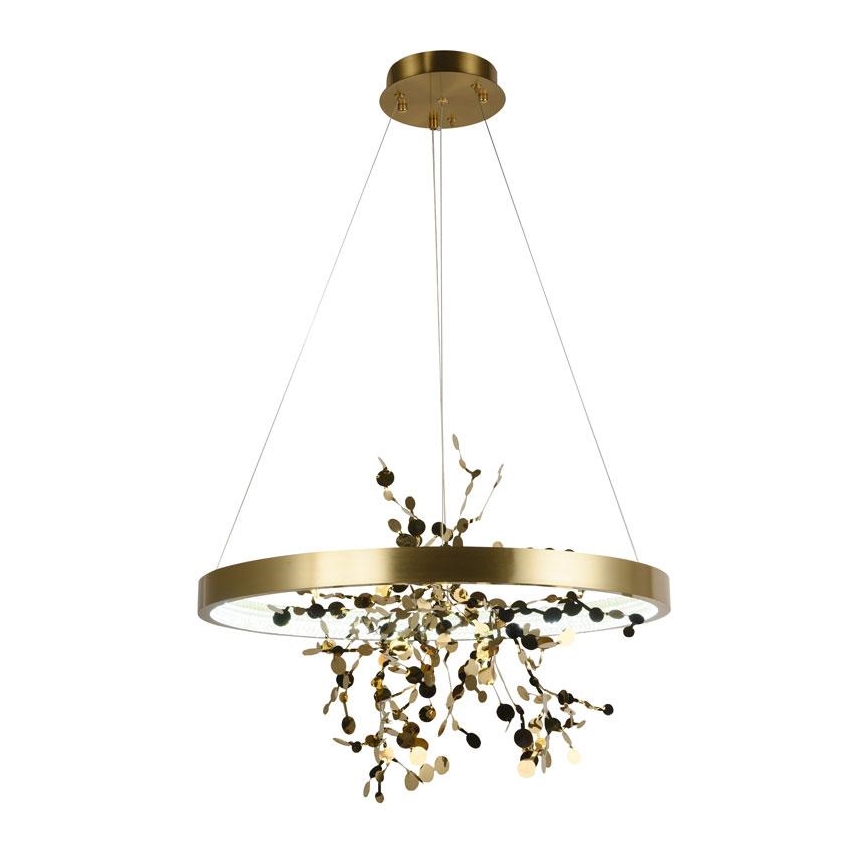 Himmennettävä LED-kattokruunu johdossa LED/40W/230V 3000-6500K kulta + kauko-ohjaus