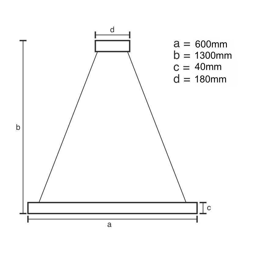 Himmennettävä LED-kattokruunu johdossa LED/40W/230V 3000-6500K kulta + kauko-ohjaus