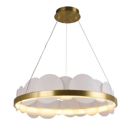 Himmennettävä LED-kattokruunu johdossa LED/40W/230V 3000-6500K kulta + kauko-ohjaus