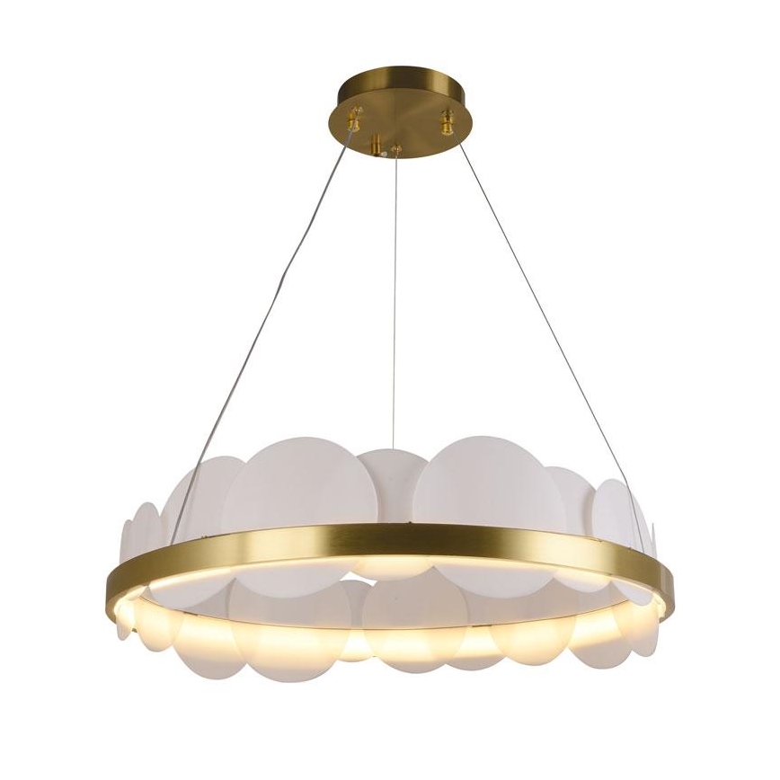 Himmennettävä LED-kattokruunu johdossa LED/40W/230V 3000-6500K kulta + kauko-ohjaus