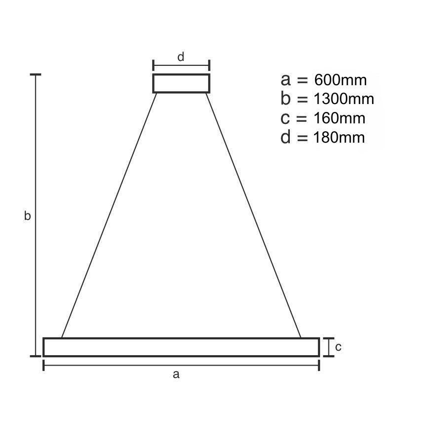 Himmennettävä LED-kattokruunu johdossa LED/40W/230V 3000-6500K kulta + kauko-ohjaus