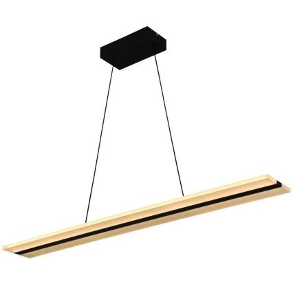 Himmennettävä LED-kattokruunu johdossa LED/40W/230V 3000-6500K musta + kauko-ohjaus