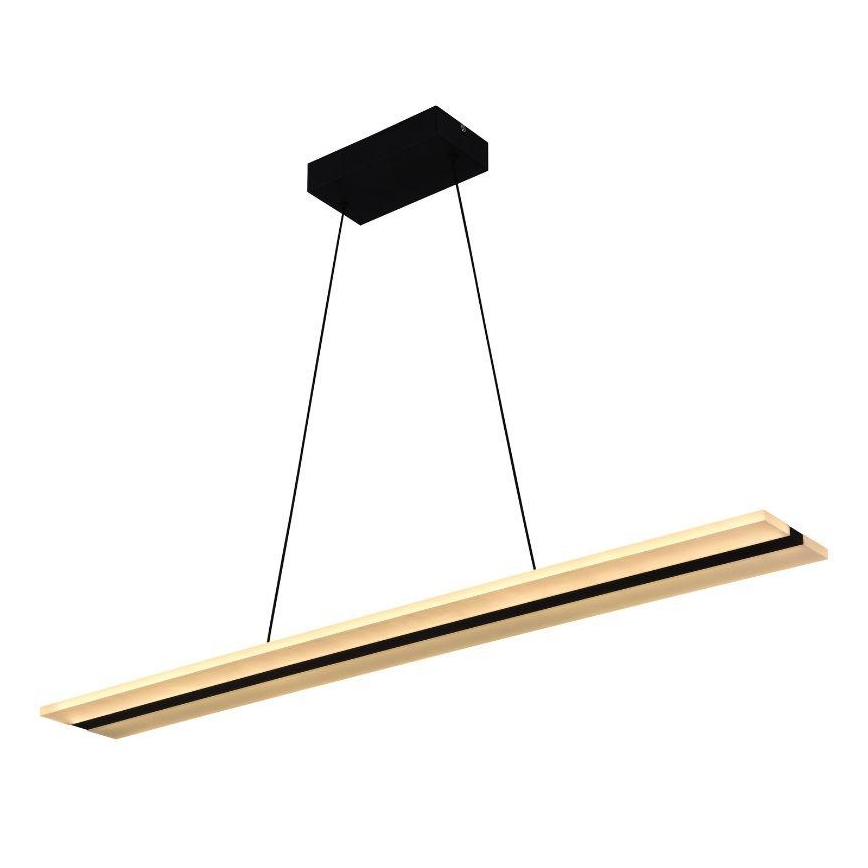 Himmennettävä LED-kattokruunu johdossa LED/40W/230V 3000-6500K musta + kauko-ohjaus