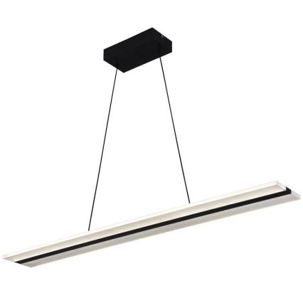 Himmennettävä LED-kattokruunu johdossa LED/40W/230V 3000-6500K musta + kauko-ohjaus