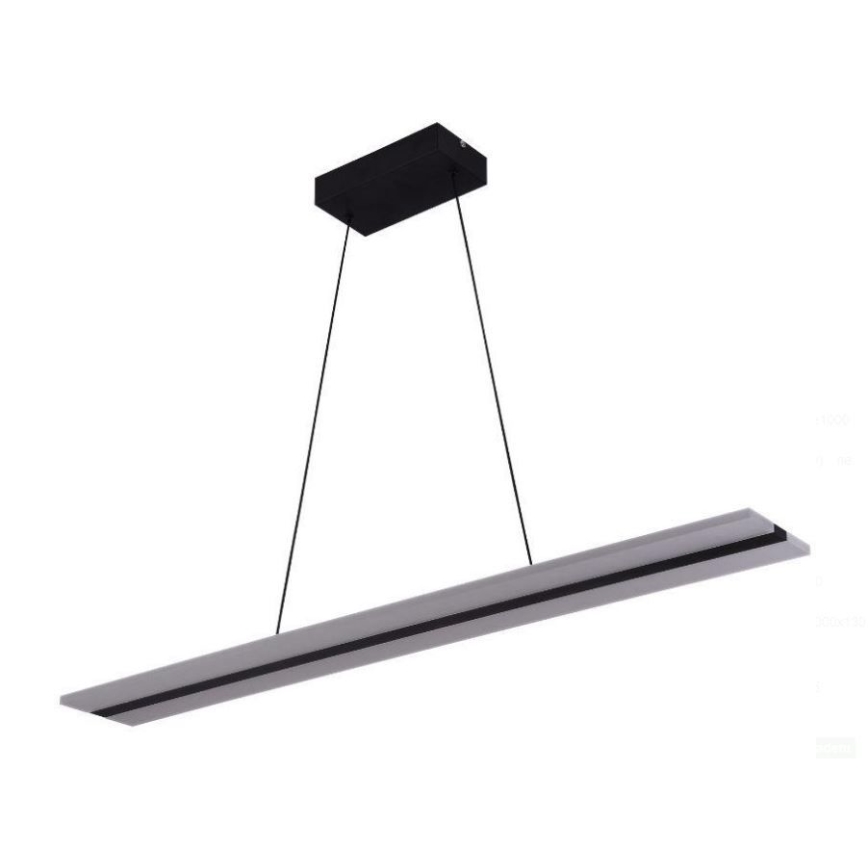 Himmennettävä LED-kattokruunu johdossa LED/40W/230V 3000-6500K musta + kauko-ohjaus