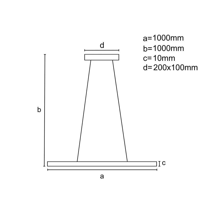 Himmennettävä LED-kattokruunu johdossa LED/40W/230V 3000-6500K musta + kauko-ohjaus