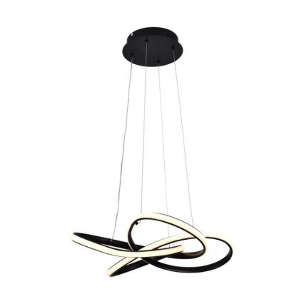 Himmennettävä LED-kattokruunu johdossa LED/40W/230V 3000-6500K musta + kauko-ohjaus