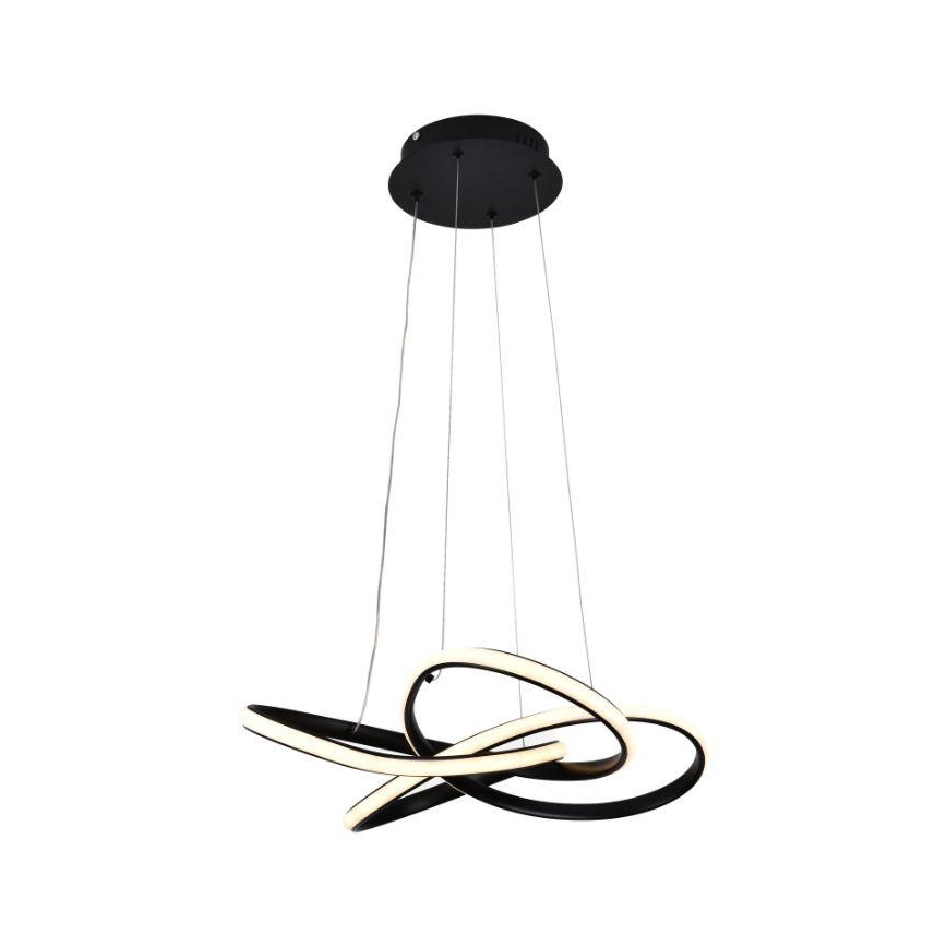 Himmennettävä LED-kattokruunu johdossa LED/40W/230V 3000-6500K musta + kauko-ohjaus