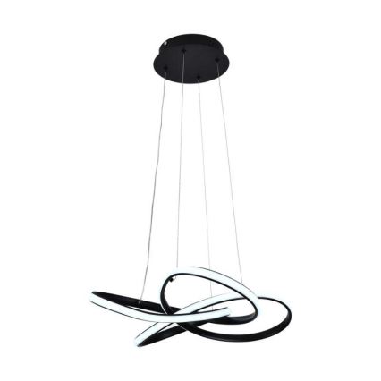 Himmennettävä LED-kattokruunu johdossa LED/40W/230V 3000-6500K musta + kauko-ohjaus