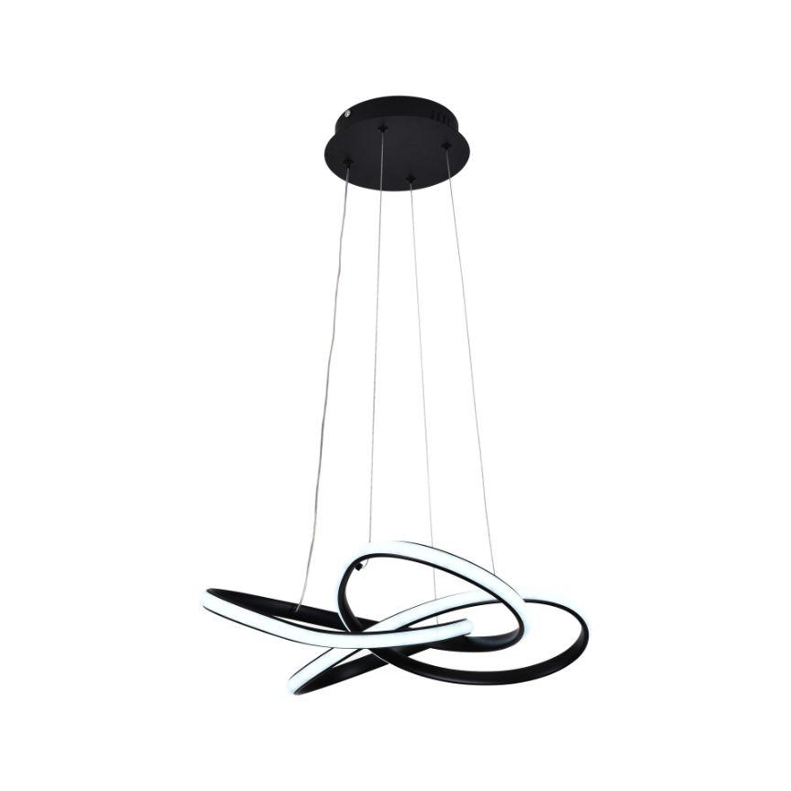 Himmennettävä LED-kattokruunu johdossa LED/40W/230V 3000-6500K musta + kauko-ohjaus