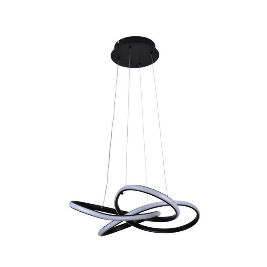 Himmennettävä LED-kattokruunu johdossa LED/40W/230V 3000-6500K musta + kauko-ohjaus
