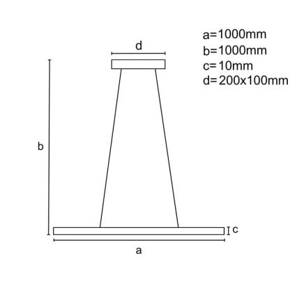 Himmennettävä LED-kattokruunu johdossa LED/40W/230V 3000-6500K valkoinen + kauko-ohjaus