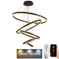Himmennettävä LED-kattokruunu johdossa LED/420W/230V 3000-6500K halkaisija 100 cm + kauko-ohjaus