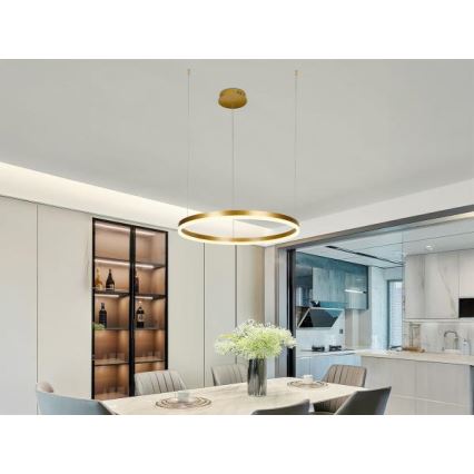 Himmennettävä LED-kattokruunu johdossa LED/42W/230V 3000-6500K + kauko-ohjaus