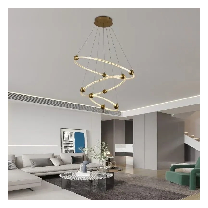 Himmennettävä LED-kattokruunu johdossa LED/45W/230V 3000-6500K + kauko-ohjaus