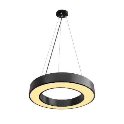 Himmennettävä LED-kattokruunu johdossa LED/45W/230V 3000-6500K musta + kauko-ohjaus